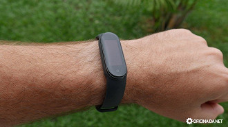 Mi Band 5 no pulso. Mi Band 5 no pulso.