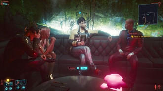 Hideo Kojima no cenário de Cyberpunk 2077. Fonte: CD Projekt Red