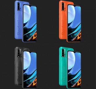 Opções de cores do smartphone Redmi 9 Power. Fonte: Xiaomi