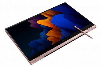 Notebook Galaxy Book Flex 2. Foto: Divulgação/Samsung.