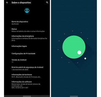 Zenfone 6 atualizado para o Android 11