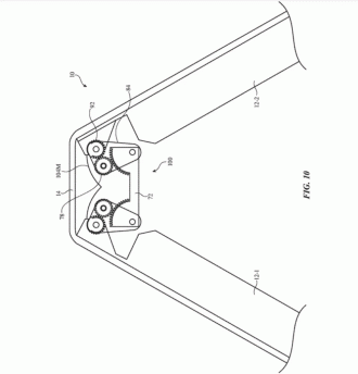 Os iPhones dobráveis estão nos planos da Apple desde 2017. (Imagem: Reprodução/uspto)