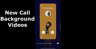Tela de chamada poderá optar por diferentes animações de vídeo. (Imagem: JymmyIsPromo) Tela de chamada poderá optar por diferentes animações de vídeo. (Imagem: JymmyIsPromo)