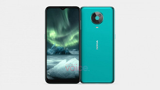 Suposto design do novo Nokia 6.3/6.4 (Imagem: OnLeaks/Voice)