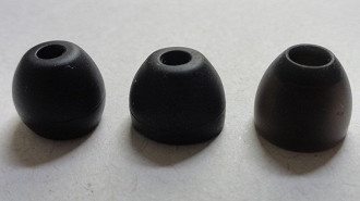 Eartips de silicone. Fonte: Vitor Valeri