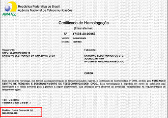 Modelo SM-A326B é homologado pela ANATEL.