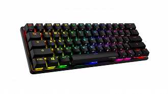 O Alloy Origins 60 é o primeiro teclado compacto da HyperX. (Imagem: HyperX)