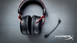 O fone Cloud II Wireless tem haste em alumínio e conchas super confortáveis. (Imagem: HyperX)