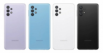 Cores do Galaxy A32 5G. (Imagem: Divulgação/Samsung)