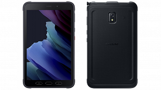 O Galaxy Tab Active 3 oferece mais resistência com material impermeável e botões físicos para navegação. (Imagem: Samsung)