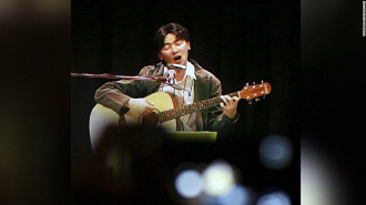 concerto de holograma do falecido cantor sul-coreano Kim Kwang-seok foi realizado em sua cidade natal, Daegu, em 10 de junho de 2016. Fonte: CNN