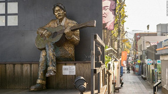 Rua dedicada a Kim Kwang-seok na cidade de Daegu. Fonte: CNN