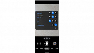 Modo Noturno alocado agora junto com o acionamento do Flash, mas ainda faltam opções.