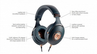 Características do headphone Focal Celestee. Fonte: Focal