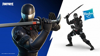 Skin de GI Joe (esquerda) e action figure de GI Joe (esquerda). Fonte: Epic Games