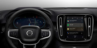 Sistema operacional Android Automotive no XC40 da Volvo. (Imagem: Reprodução/Volvo)