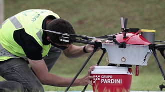 Drones utilizados pelo grupo Pardini. Fonte: Grupo Pardini