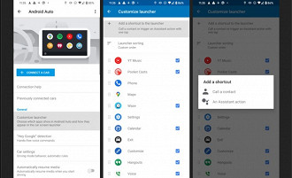 Atalhos no Android Auto. Fonte: androidpolice