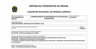 Situação cadastral. (Foto: Reprodução/Receita Federal).