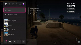 Imagem de cena de jogo compatível com o modo FPS Boost ilustrando como irá aparecer a função para o jogador. Fonte: Microsoft