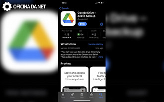 Baixe o Google Drive na App Store