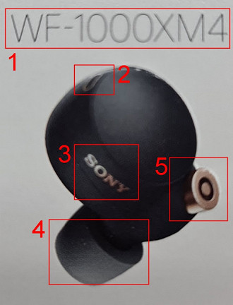 Possível imagem do fone de ouvido Sony WF-1000XM4. Fonte: Reddit