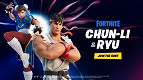 Fortnite acaba de receber Ryu e Chun-Li de Street Fighter