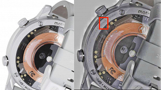 Suposto Moto G Watch exibe o nome do processador em sua traseira. (Imagem: Reprodução / 9to5Google)