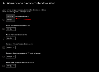 Altere o diretório. (Foto: Printscreen por Lucas Ribeiro).