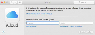 Clique em Criar ID Apple.