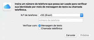 Insira seu telefone.