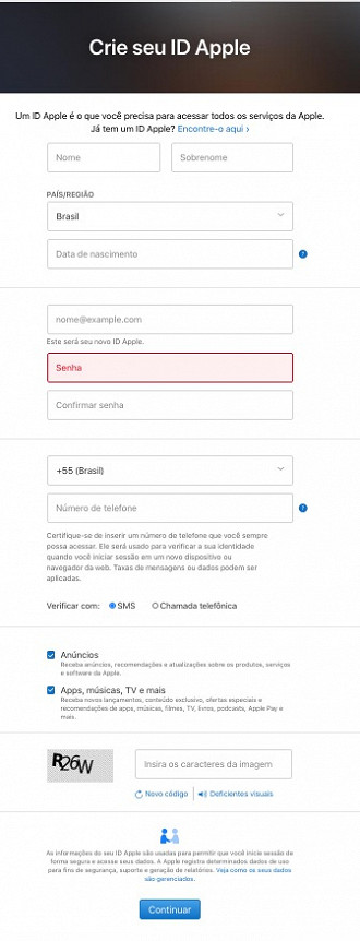 Acesse appleid.apple.com/accoun. Acesse appleid.apple.com/accoun.