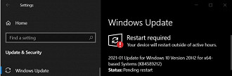 Atualização KB4589212 para Windows 10 versão 10H2.