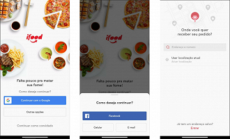 Cadastro iFood. (Foto: Printscreen por Lucas Ribeiro).