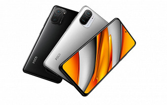 Design do POCO F3. (Imagem: Reprodução / POCO, Xiaomi)