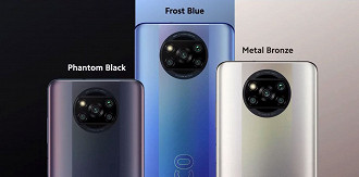 POCO X3 Pro é oferecido em três cores. (Imagem: Reprodução / POCO, Xiaomi)