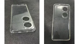 Capinha protetora do suposto Huawei P50. (Imagem: Reprodução / Giz China)