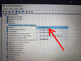 Atualize o driver Bluetooth. (Foto: Oficina da Net).