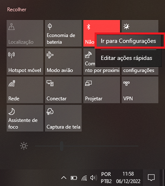 Como sincronizar o fone de ouvido sem fio Bluetooth no Windows 10. Fonte: Vitor Valeri