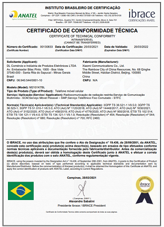 Redmi Note 10 5G aparece em certificação da Anatel com o código de referência M2101K7BL. (Imagem: Anatel / Reprodução)