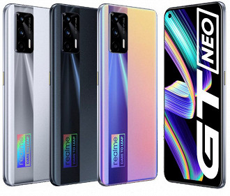 Design do realme GT Neo mantém o formato padrão do realme GT 5G. (Imagem: realme / Reprodução)