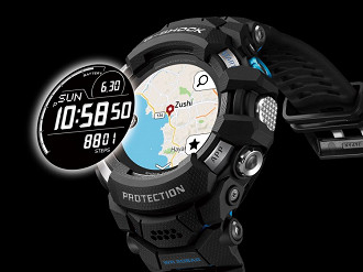 Smartwatch Casio G-Shock G-Squad Pro GSW-H1000. Fonte: Casio