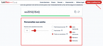 Site do Lastpass. (Foto: Printscreen).