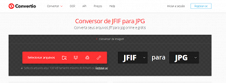 Conversor de imagens. (Foto: Printscreen).