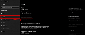 Gerenciar redes no Windows. (Foto: Printscreen).