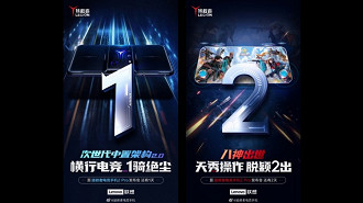 Posters do smartphone Lenovo Legion 2 Pro. Fonte: weibo