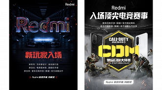 O primeiro smartphone gamer da Redmi será desenvolvido em parceria com a Call of Duty Mobile. (Imagem: Xiaomi / Reprodução)