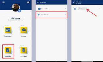 Acesse suas infrações. (Foto: Printscreen por Lucas Ribeiro).