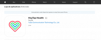 HeyTap Health na App Store. (Foto: Printscreen).