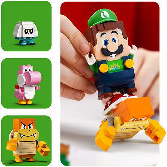 LEGO Super Mario Adventures com Luigi. Fonte: thebrickfan LEGO Super Mario Adventures com Luigi. Fonte: thebrickfan